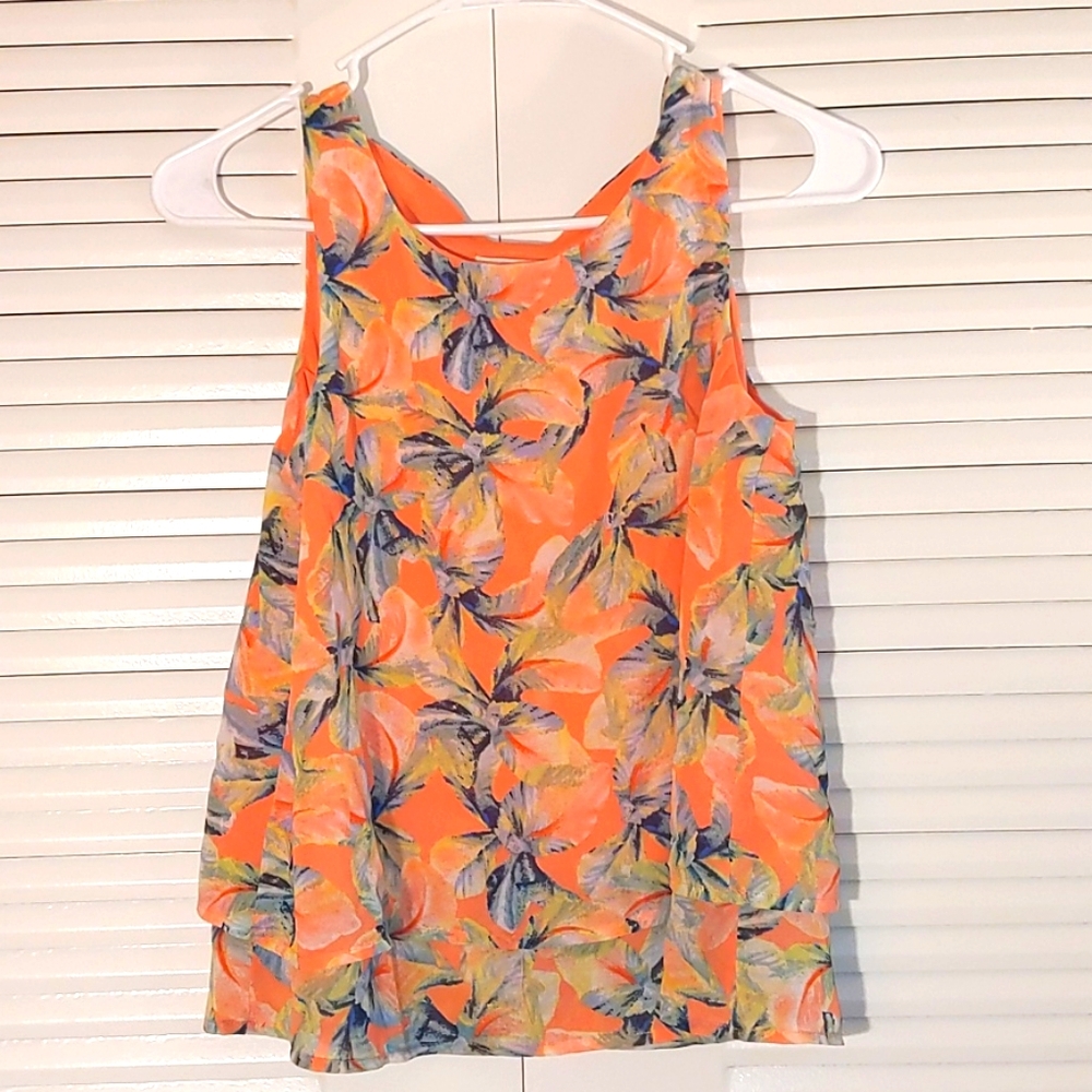 Girls coral blouse, size L